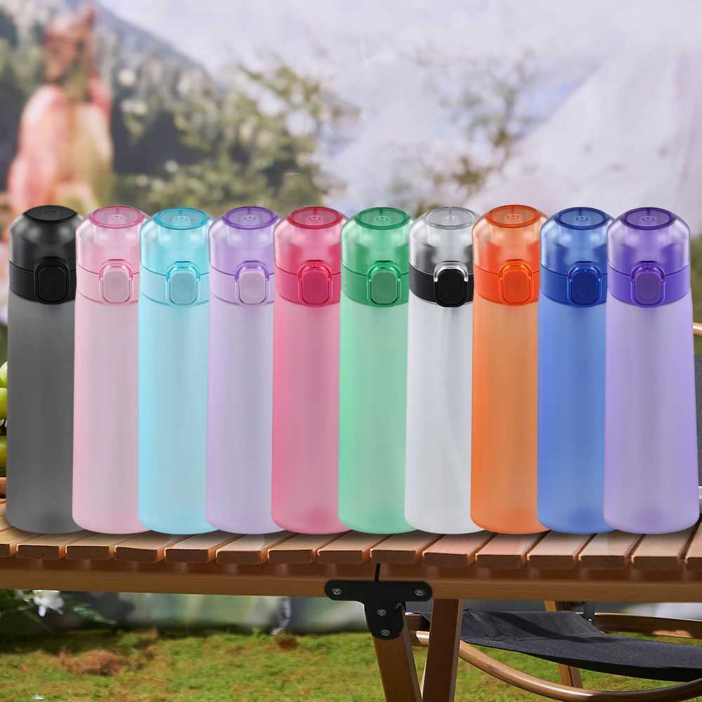 650ML Flavored Water Bottle Scent Up Water Cup 7 Fruit Fragrance Pods Water Cup With Straw Leak Proof for Outdoor Sports J250923