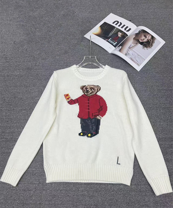 New mens cartoon sweaters bear pullovers womens cashmere knitted clothing winter fashion shirts and unique outfits L251108AN0F L251115LLS9