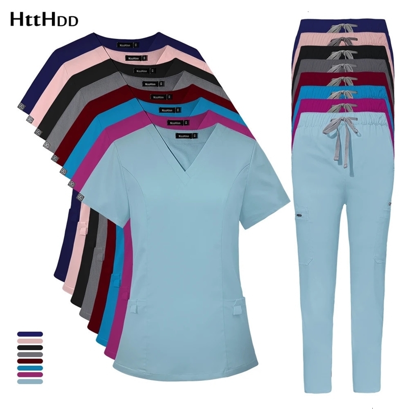 Wholesale Price Uniforms Unisex Scrubs Women Jogger Set Hospital Accessories Uniform Spa Pet Store Pharmacy Work Clothes 240715