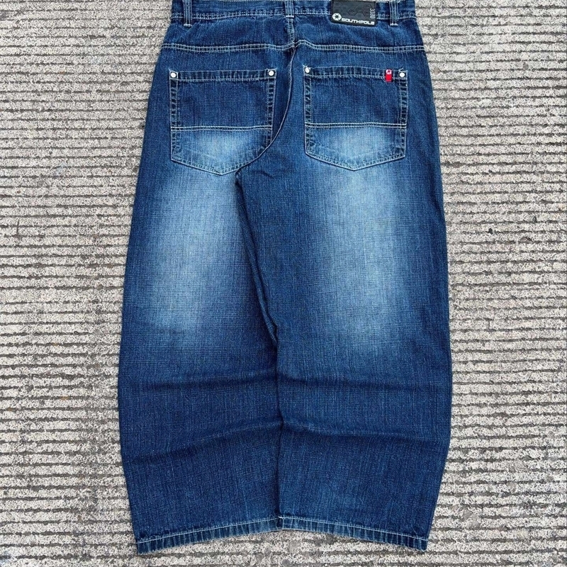 American Trend Retro Hiphop y Pattern Baggy Jeans For Men And Women Y2K Harajuku Gothic Wide Pants Streetwear 250923