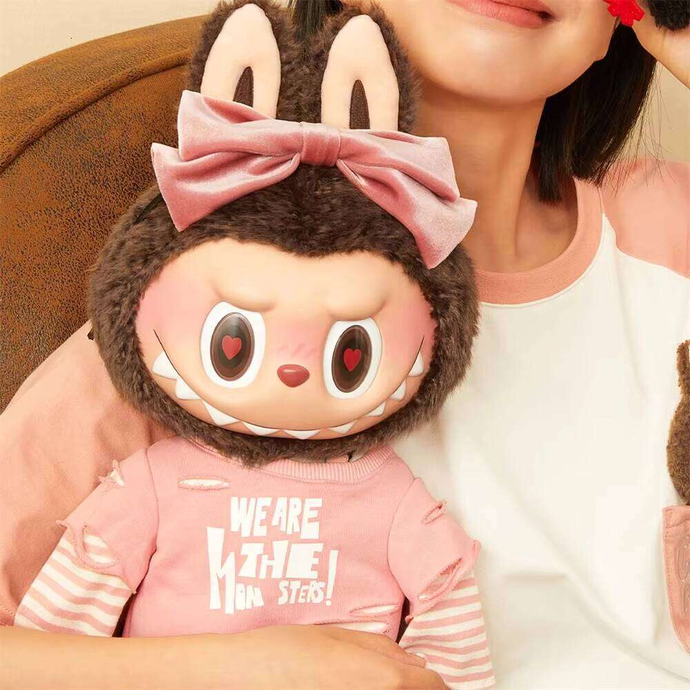38Cm Labubu Limited Vinyl Series Valentine's Day Monsters Catch Me Plush Figure Toys