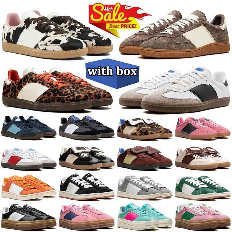 with box designer sneakers casual shoes Black White Gum Nylon Silver leather Red cream orange mens womens trainers outdoor sport sneaker