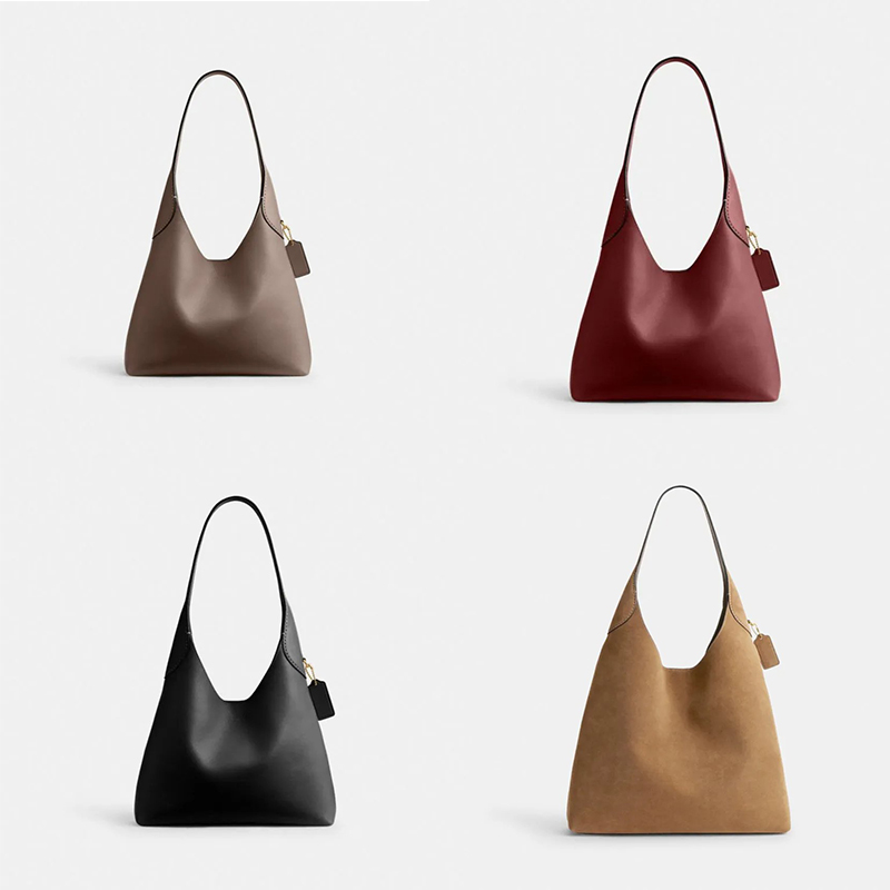 Brooklynn bag 28 large tote bag designer shoulder bag leather fashionable classical black brown casual retro designer bag