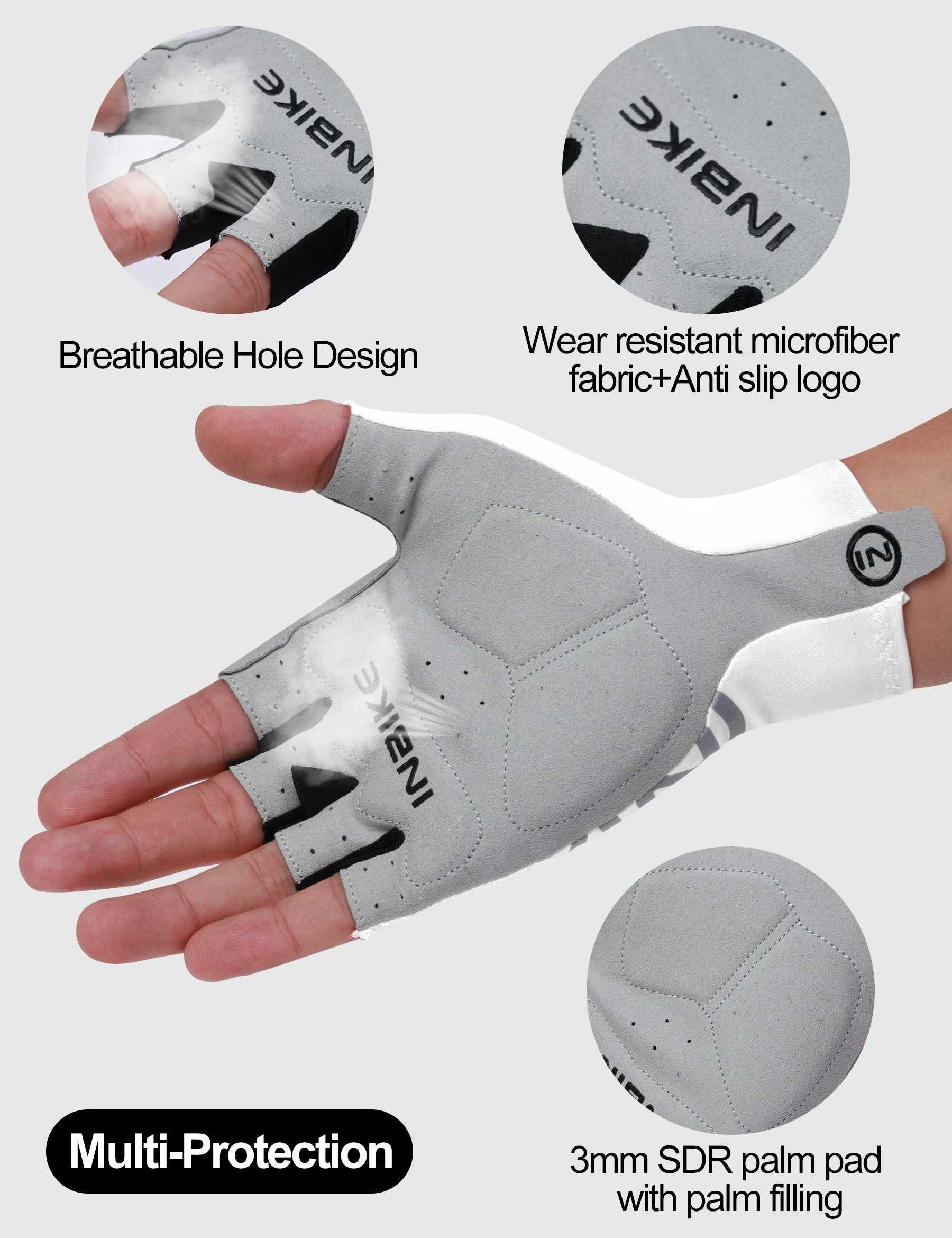 INBIKE Womens Cycling Gloves Summer Biking Gloves Padded Halffinger Shockabsorbing MTB Bicycle Gloves Road Bike Accessories J2509221