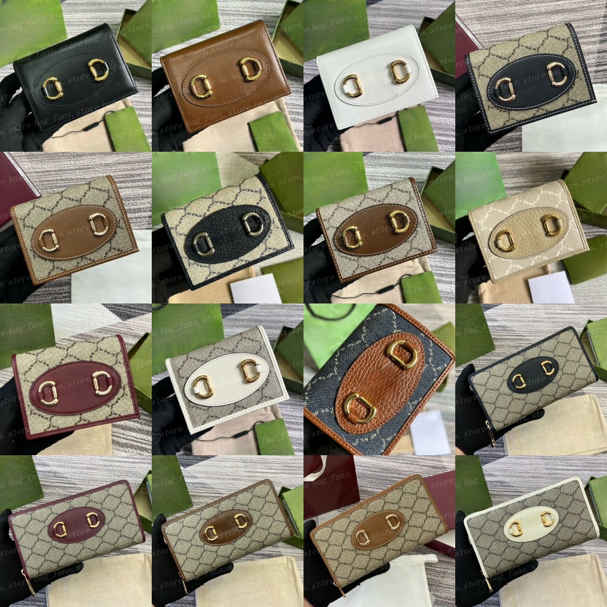 (go off picture not the description) 10A Premium Designer Wallets Women Men's Long Short Purses Fold Card Holders Festival Gifts 32942