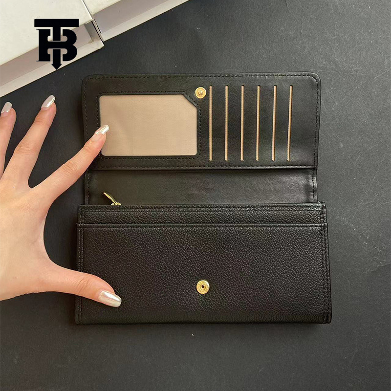 TB BHULAMTE Free Shipping New Designer Bag 2025 High-quality Trendy Casual Wallet Fashionable And Simple Style Four Grid Design Long Women's Wall