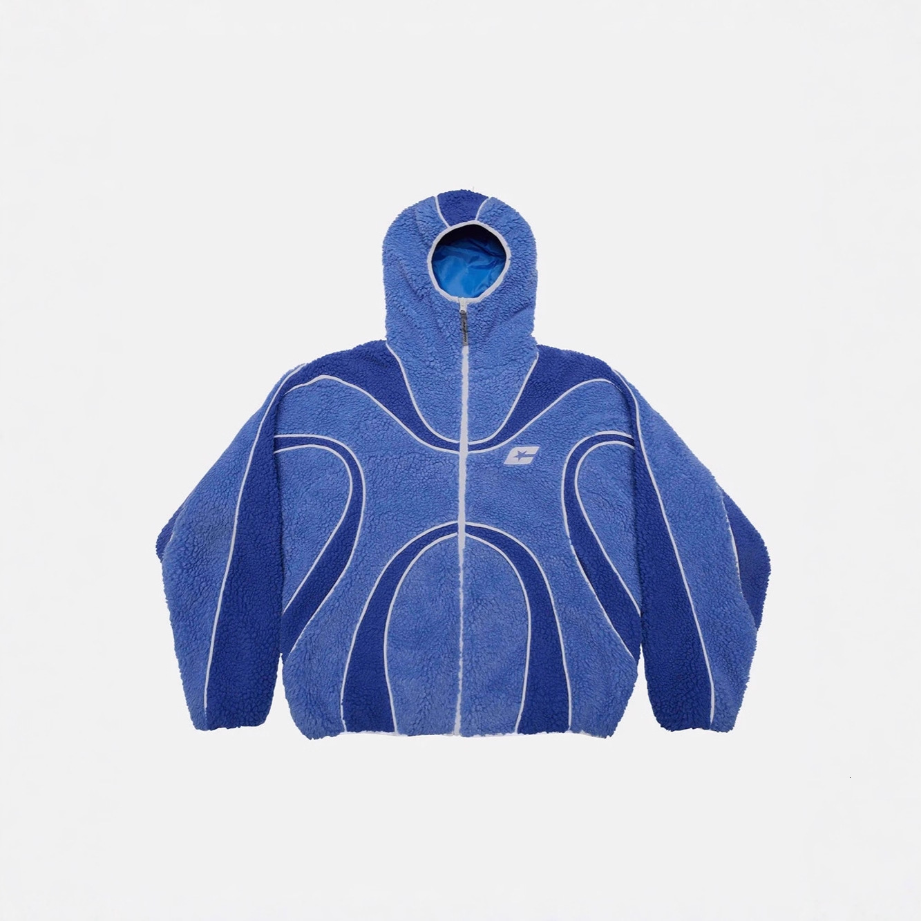 Designer Free Shipping New Color Blocked Wool Cardigan Wool Jacket Fashion American Street Style Unisex Hooded Sweatshirt Wholesale