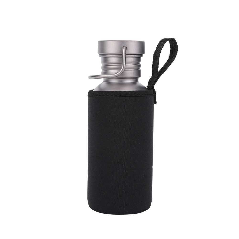 500600750ml Titanium Water Bottle with Lid Portable Sports Kettle LeakProof Lightweight Drinking Bottle for Outdoor Picnic J250923