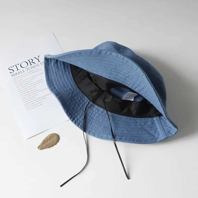 Baby Hat Cotton Outside Travel Beach Children Sunshade Cap For Boys Girls Kids Fisherman Bucket Hat Panama Hat 5052Cm Z251029
