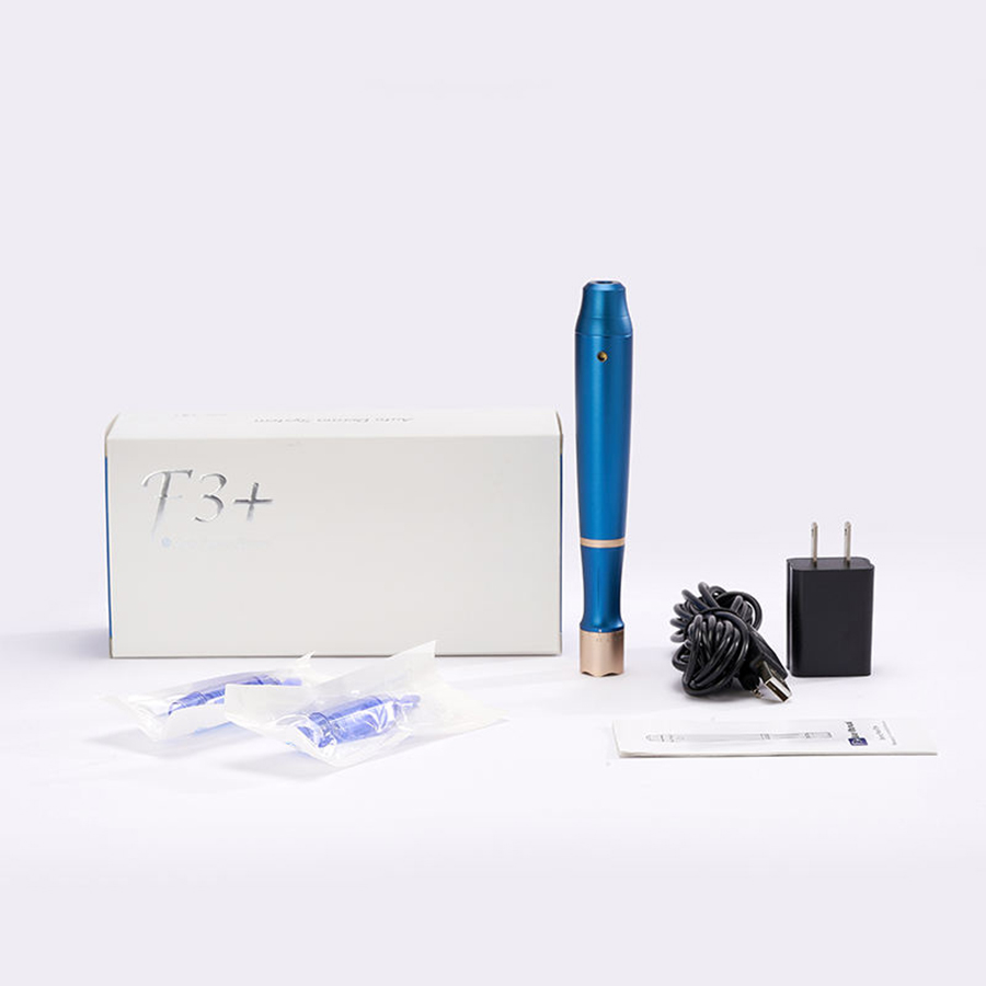 F3 Derma Microneedle Pen - Wireless Needling Stamping Tool for Mesotherapy & Skin Care with Adjustable 5-Speed Settings Dermapen MTS