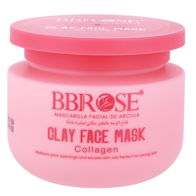 BBROSE Clay Face Mask, Collagen/Vitamin C/Aloe Vera, Deep Cleanse & Purify Skin