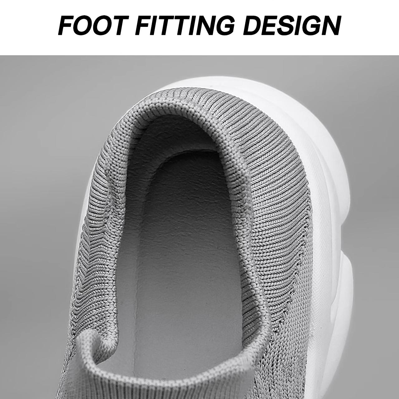 casual sneakers trainer sneaker new flying mesh breathable thin onepedal socks shoes running leisure sports tide shoes men in summer