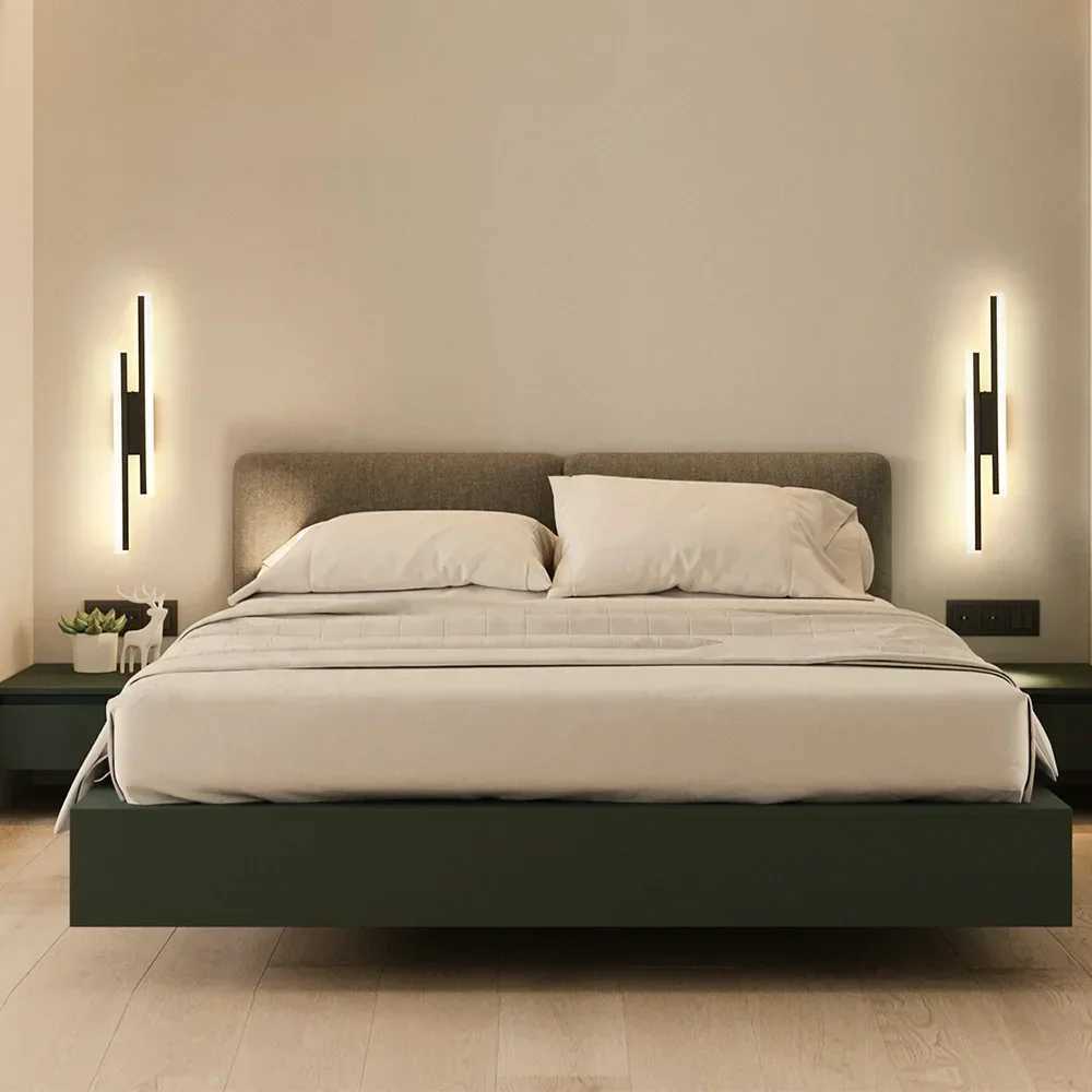 Nordic Acrylic Lampshade 16W BlackGold Led Wall Light AC85265V Wall Sconce Light Modern Wall Lamp Up and Down Lighting Fixture C251124