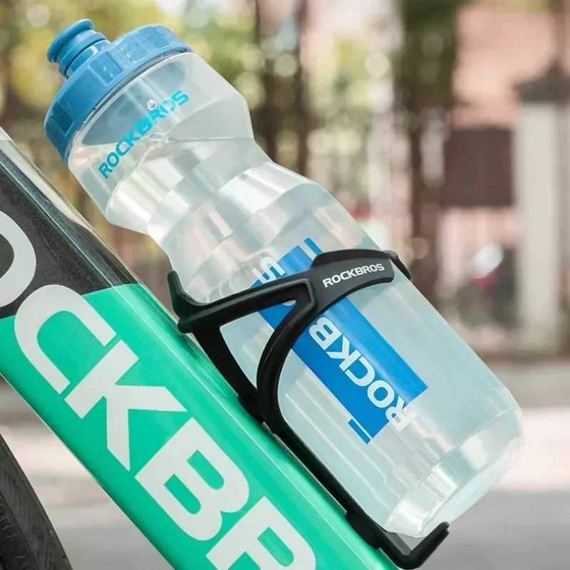 750ml Bicycle Water Bottle Food Grade Sports Fitness Running Riding Camping Hiking Cycling Kettle Leakproof Bike Bottle Cage J250923