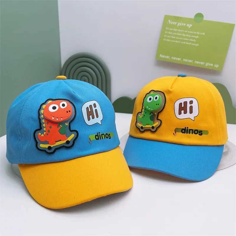 Childrens Kids Baseball Cap for Girl Boy Spring Summer Baby Sun Hat Cute Cartoon Animals Dinosaur Toddler Caps Z251029