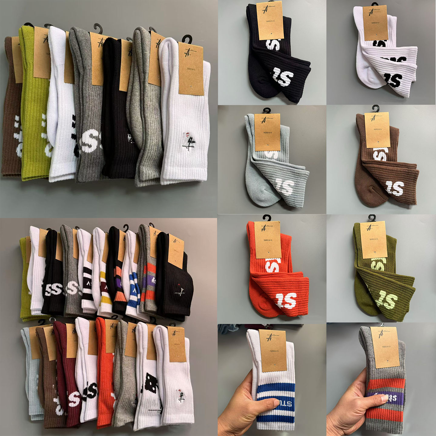 Designer Mens Socks Letter Embroidery Sock Multiple Colors Cotton Knitted Stocking Soft Comfortable Fashion Styles Unisex Sports Socks Four Seasons