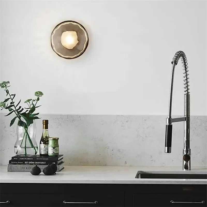 2025 Nordic Ceto Wall Light Gray White Clear Glass Lamp Bedroom Parlor Living Room Sofa Light Restaurant Corridor Aisle Porch Li C251124