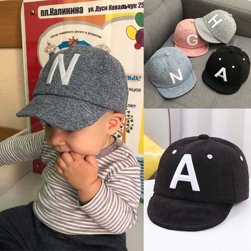 Spring Summer Baby Boy Hat Cap Letter Toddler Baby Baseball Cap Cotton Adjustable Visor Sun Hats Kids Girls Peaked Cap Z251029