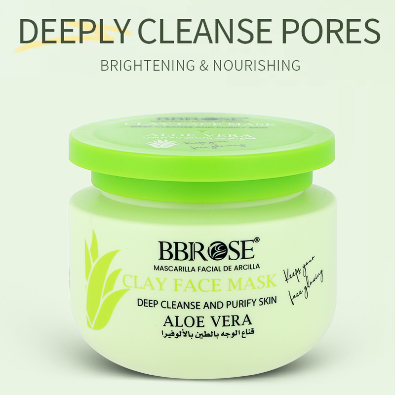 BBROSE Clay Face Mask, Collagen/Vitamin C/Aloe Vera, Deep Cleanse & Purify Skin