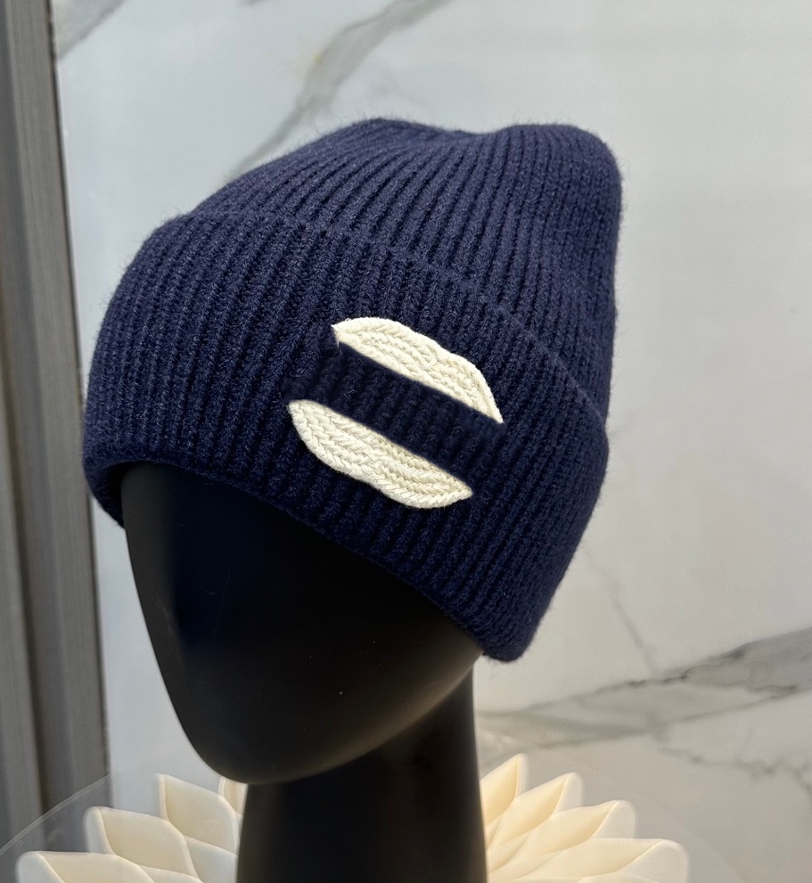 navy blue beanie embroidery wool beanie keep warm bonnet designer cap fitted caps baseball cap fitted cap mens cap cap men peaked cap designer beanie luxure