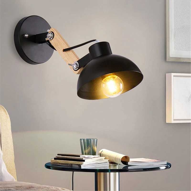 Minimalist Bedside LED Adjustable Wall Lamp for Bedroom Living Room Study Practical Home Lighting Decoration Reading Light C251124