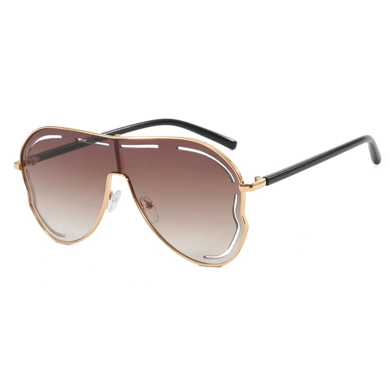 Oversized Retro One-Piece Sunglasses Women Men Fashion Trend 2025 Influencer Style