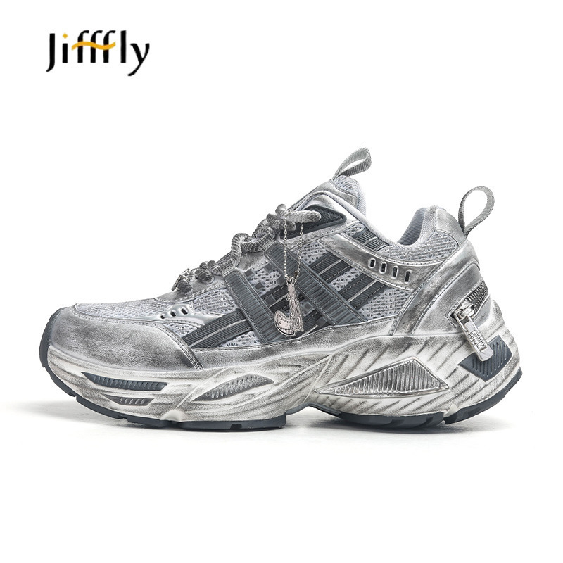 Jifffly Dad 25 Designer Skateboard Shoes Unisex Chunky Sneakers Thick Sole Non Slip Platform Skate Shoes Breathable Mesh Fashion Sneakers