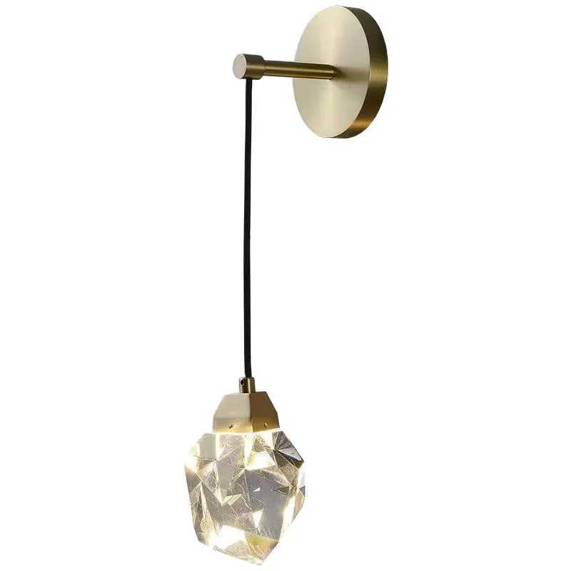 Crystal indoor chandelier modern simple bedroom aisle restaurant chandelier background wall bar entrance wall lamp C251124