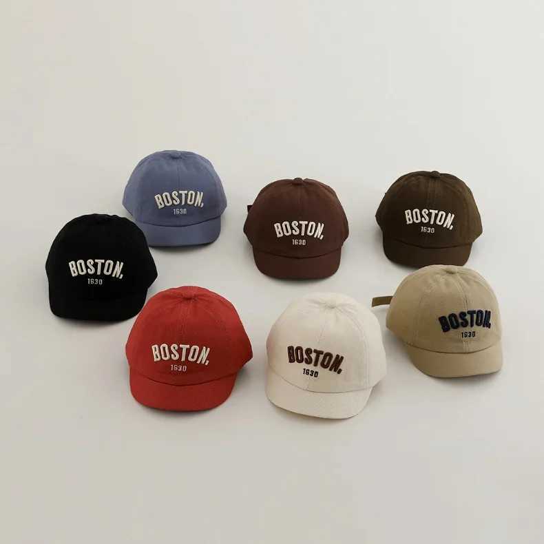 New Fashion Baby Letter Peaked Caps Kids Embroidery Baseball Cap Girl Sunscreen Hat Children Cotton Hip Hop Hats Boy Casual Hat Z251029
