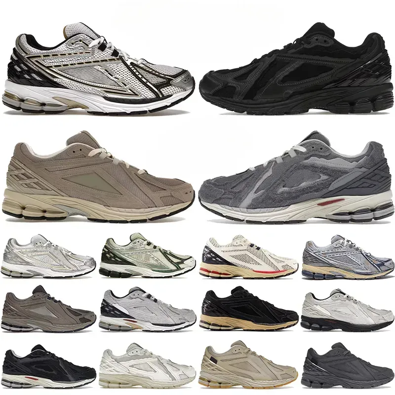 Designer Running Shoes Athletic Men 1906 1906A Deep Blue Silver Metallic Black Silver Metallic Gold Sport Men Women Sports Low Sneakers