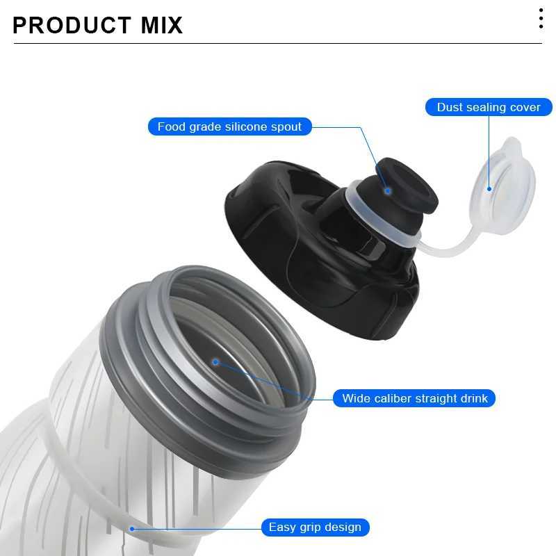 620ML Bike Water Bottle PP Dual Layer Insulated Thermal Cup Bicycle Bottle Portable Squeeze Drinking Outdoor Riding Sport Kettle J250923