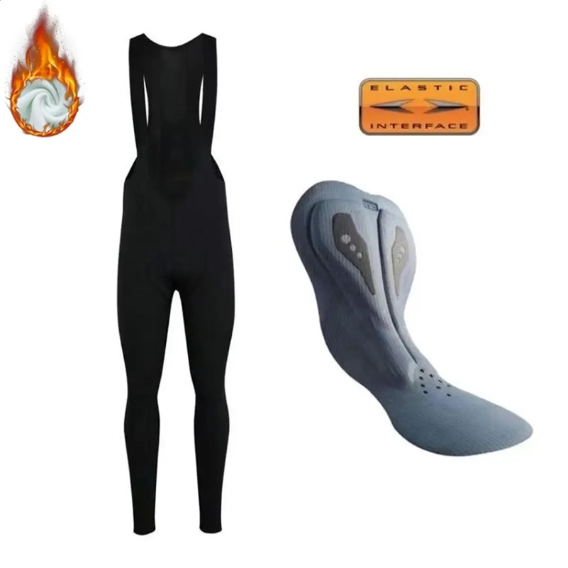 Italian Bicycle Seat Cushion Winter Thermal Fleece Cycling Bibs Pants Cycling Trousers Keep Warm Bike Gel Pad Pants Shockproof 240828