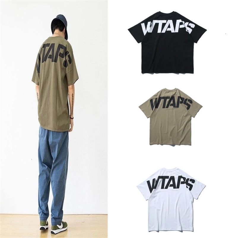 Back Print WTAPS Print T Shirt Men Women High Quality Oversize Short Sleeve T shirt Tops Tee 240428