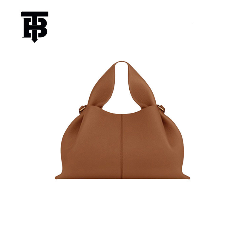 TB BHULAMTE Free Shipping New Designer Bag French Cloud Bag Genuine Leather 2025 High-quality Women's Fashion Dumpling Bag Armpit Handbag Shoulde