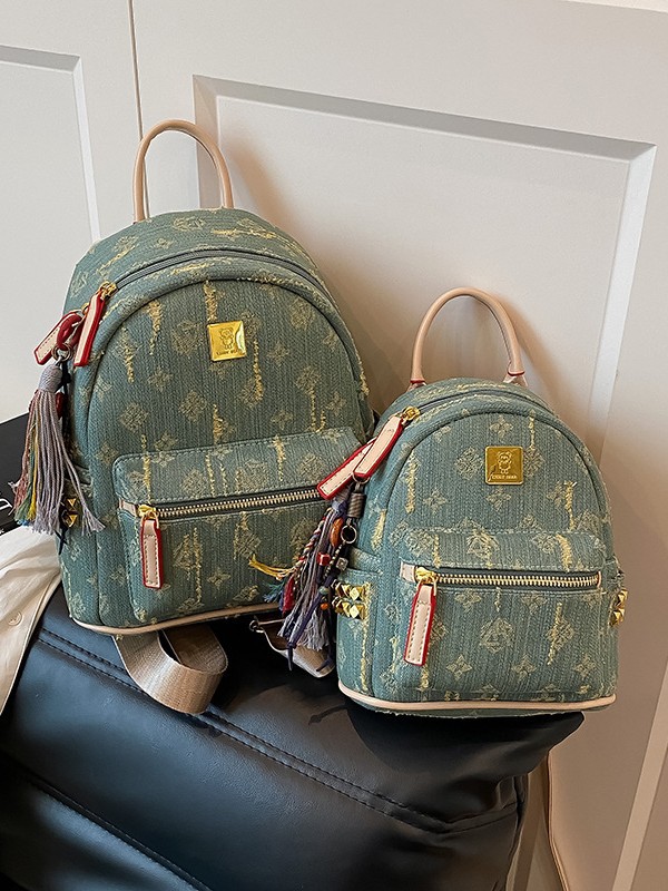 free shipping designer bag New Fashion Backpack Cowboy Large Capacity Backpack outdoor Travel Bag for woman