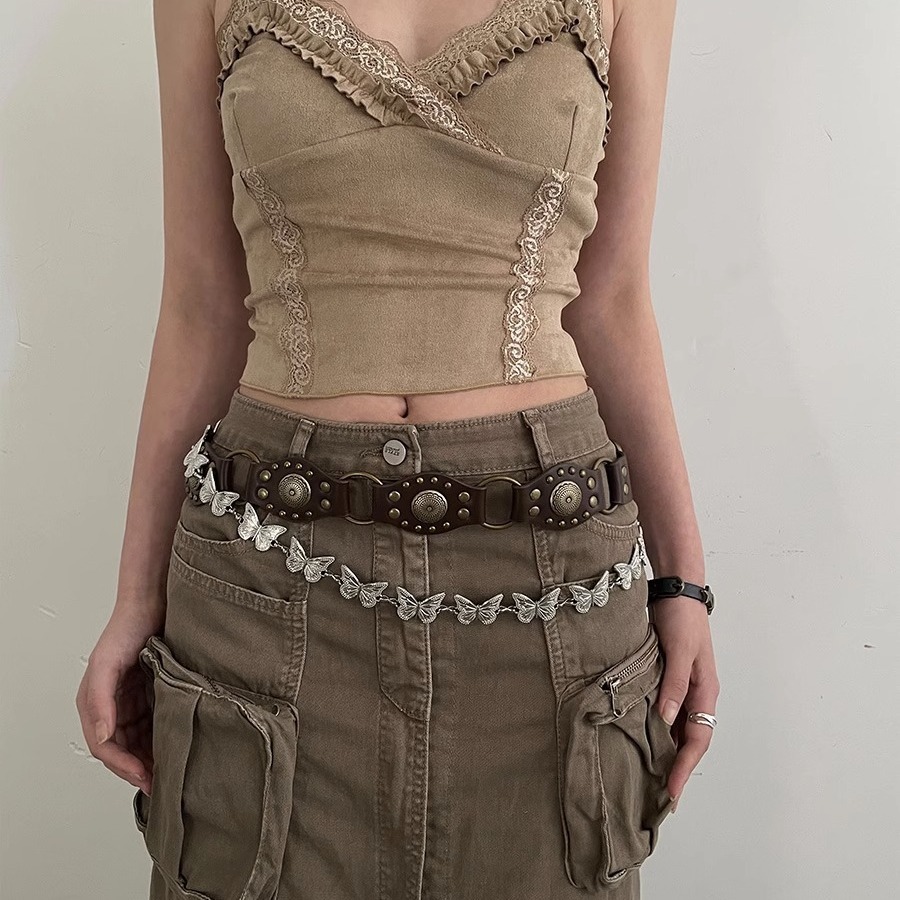 Designer Belt Cowhide Belts Woman Men Leather Belts Retro Belt Rivet Punk Style Women Belt Fashion Pin Buckle Belt With Strap Width 5.2CM