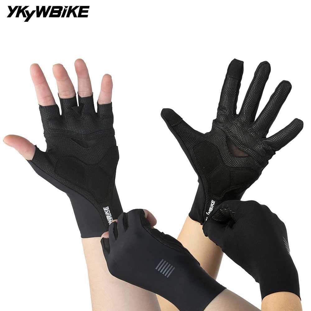 YKYWBIKE Unisex Cycling Gloves Half Finger Full Finger ShockAbsorbing Breathable Road Bike Outdoor Gloves Sport Bicycle Gloves J250922