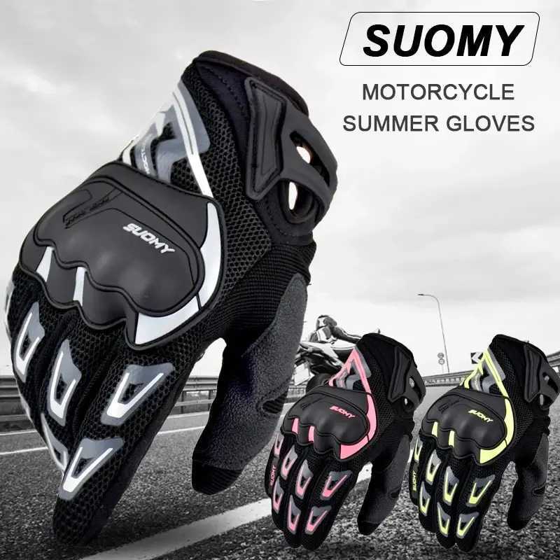 Suomy Motorcycle Gloves Summer Mesh Breathable Moto Gloves Men Women Touch Screen Motocross Gloves Touch Screen Cycling Gloves J2509221