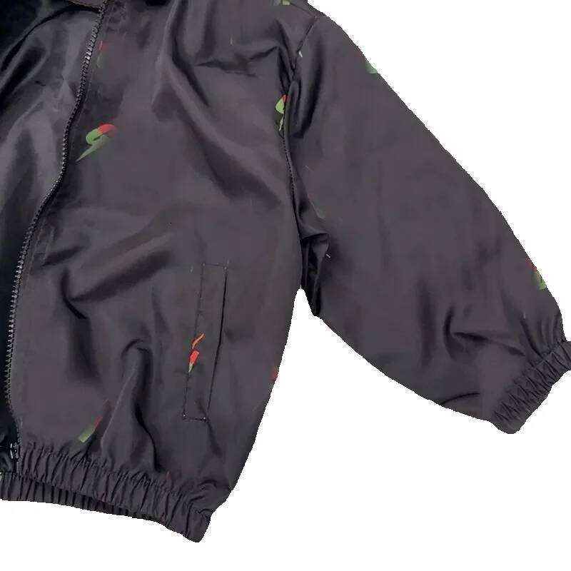 Spring childrens tracksuit autumn new kids letter hooded jacket baby stormcoat trendy casual boys girls clothing Three piece set CSD2410075-