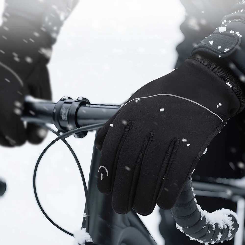 Autumn Winter Gloves Warm Lining Running Gloves Nonslip Driving Touchscreen Outdoor Sports Bike Cycling Gloves Men Women J250922
