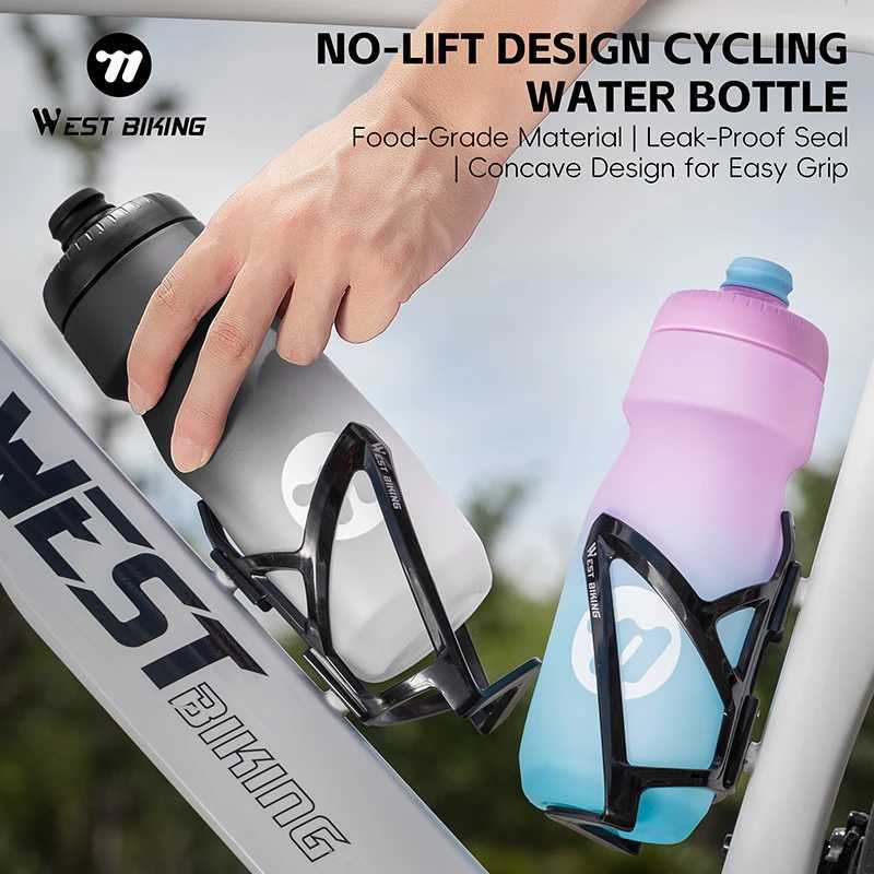 WEST BIKING Cycling Water Bottle Bike Leakproof Portable Outdoor Sports Drink Bottle 550ml650ml PP5 Cool Summer Sport Bottle J250923