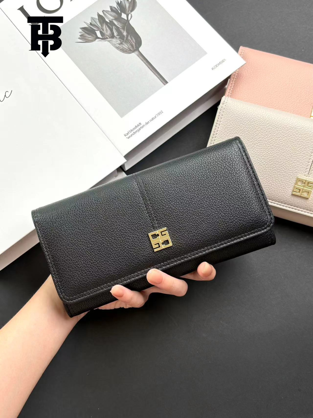 TB BHULAMTE Free Shipping New Designer Bag 2025 High-quality Trendy Casual Wallet Fashionable And Simple Style Four Grid Design Long Women's Wall