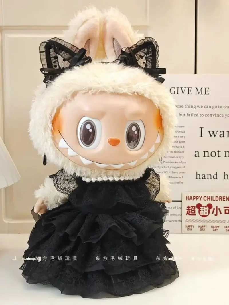 38cm Labubu Clothing Enamel Plush Doll Clothing Replacement Black Dress Wedding Dress Replacement Shoes Accessories Gifts X250923