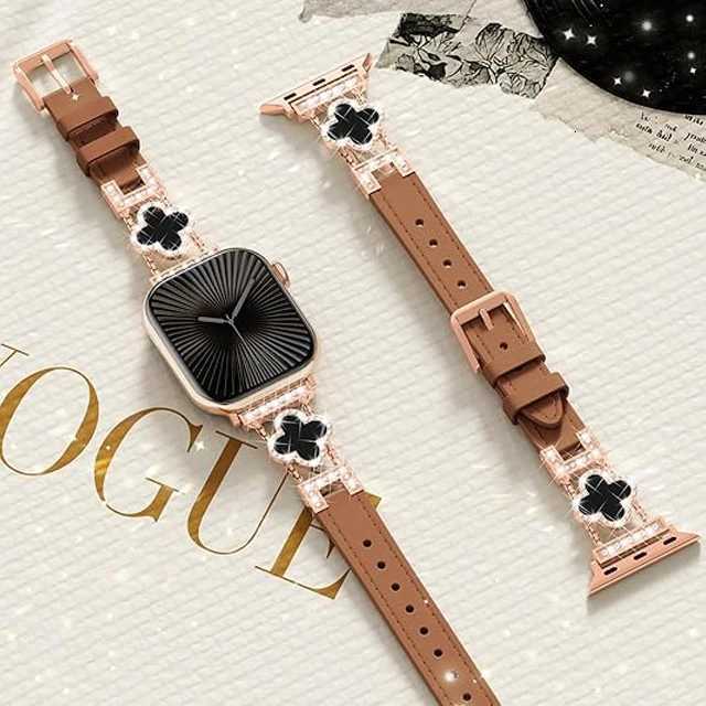 Luxury Leather Band for watch 46mm 45mm 44mm 49mm 40 41 42mm Lucky Dressy bracelet series 10 9 8 7 6 5 4 SE tra 2 Strap Y250923aw