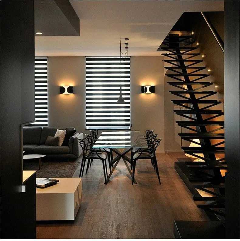 Delicate Italian Simple Led Wall Lamp Modern Wall Light Indoor Decor for Bedroom Bedside Aisle Black Gold White Metal Wall Lamp C251124