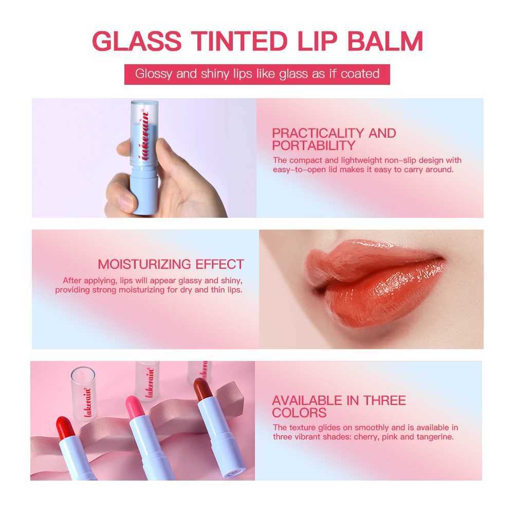 GLASS Tinted Lip Balm Light Cherry Red Orange Glow Moisturizing Vegetarian Lip Balm With Bright Clear Color Korea Lip F250922
