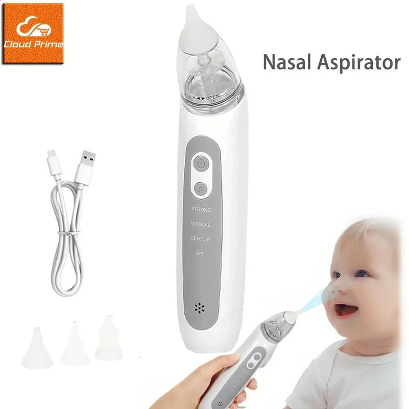 Nasal Aspirator for Baby Electric Nose Aspirator Automatic Nose Cleaner with 3 Silicone Tips Adjustable Suctions Music Soothing 250529