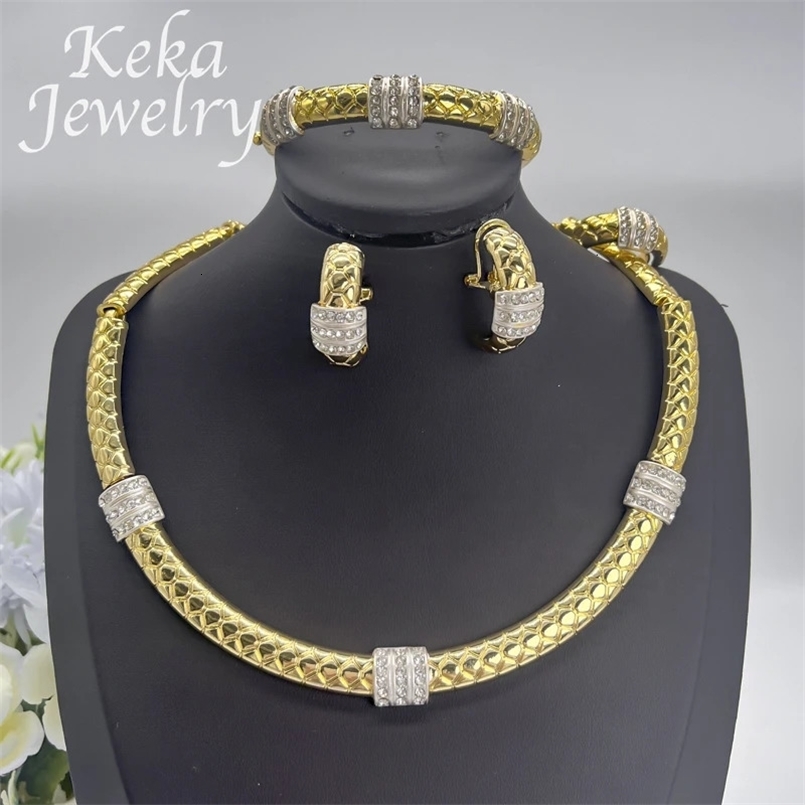 Italian 22k Jewelry Earrings Ring Fashion Women Accessories Copper Quality Dubai Classics Jewelry Set Wedding Party Gift 241105