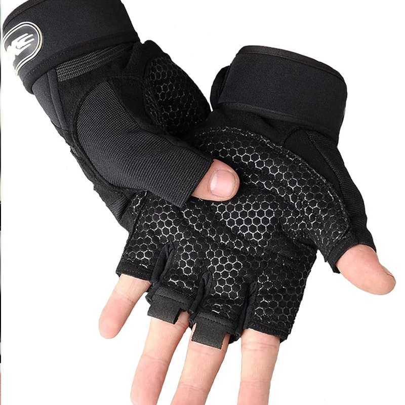 Fitness Half Finger Gloves Men And Women Wrist Guard Sports Dumbbell Riding Non Slip Horizontal Bar Exercise Training J2509221