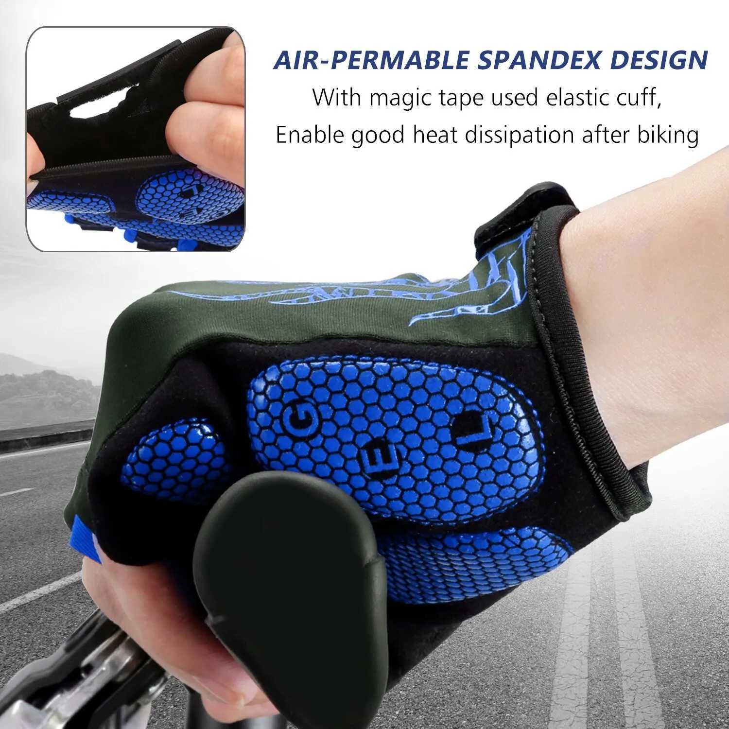 MOREOK Bike Gloves 5MM SBR Pads Mountain Bike Gloves Breathable Bicycle Gloves Nonslip Road Biking Cycling Gloves for Men Women J250922